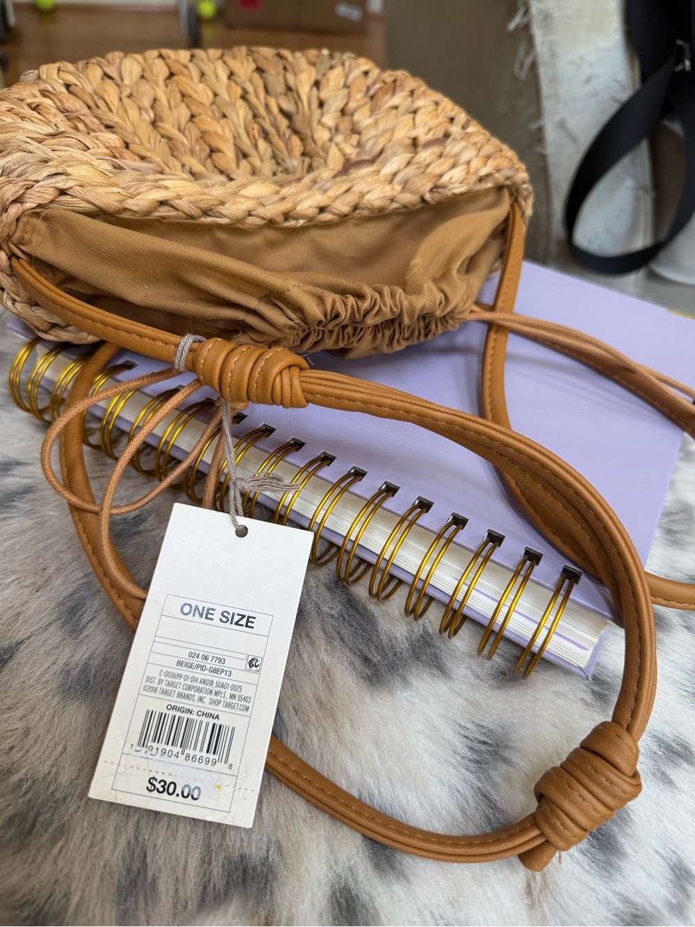 Kate Spade CC wallet and A new day Woven Straw Crossbody  NWT - Picture 6 of 10